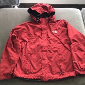 North Face Hypervent mens red jacket shell. Medium